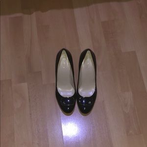 Ralph Lauren wedged patent heels